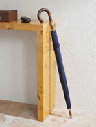 Dunhill - Shell and Wood Umbrella - Blue