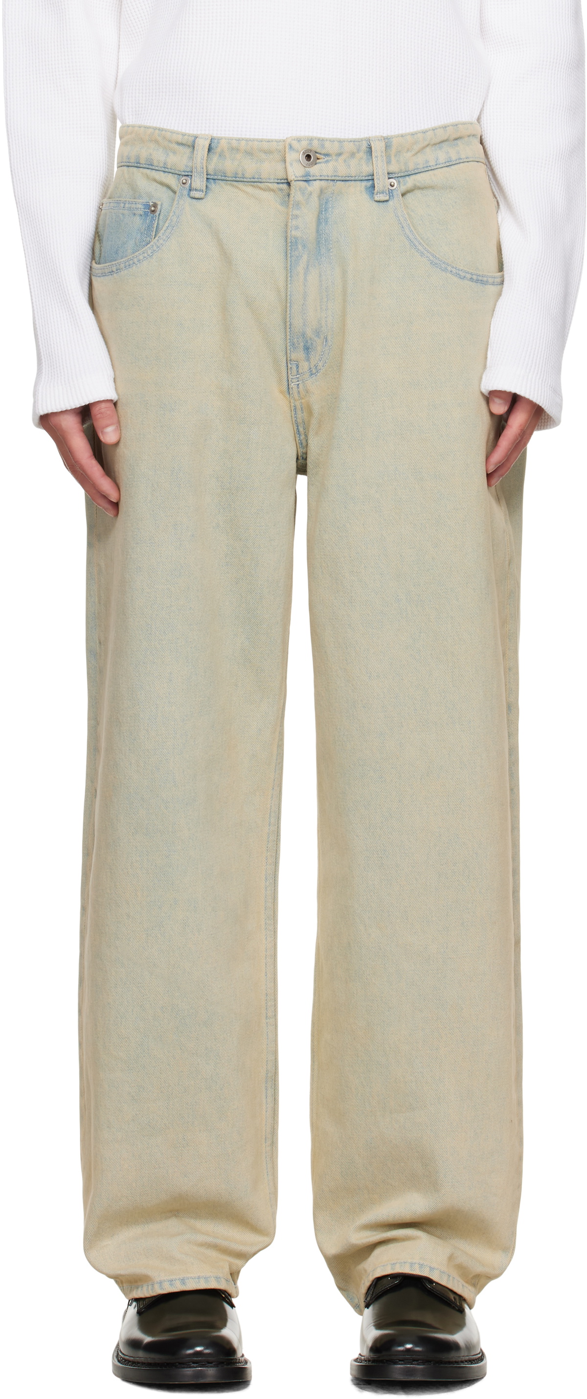 COOR Blue Relaxed-Fit Tinted Jeans