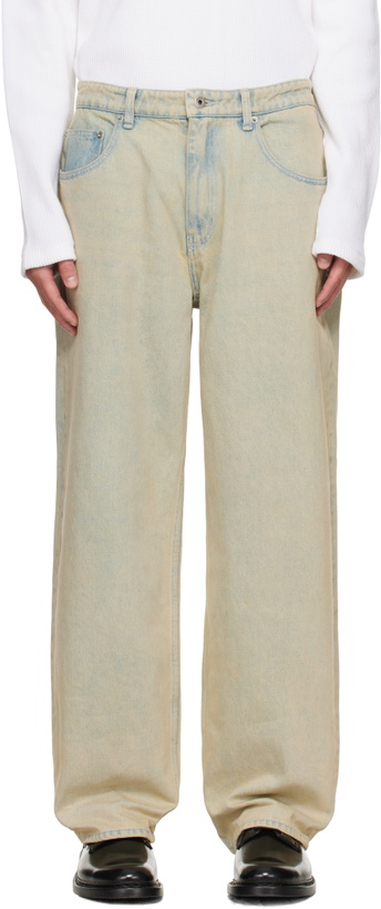 Photo: COOR Blue Relaxed-Fit Tinted Jeans