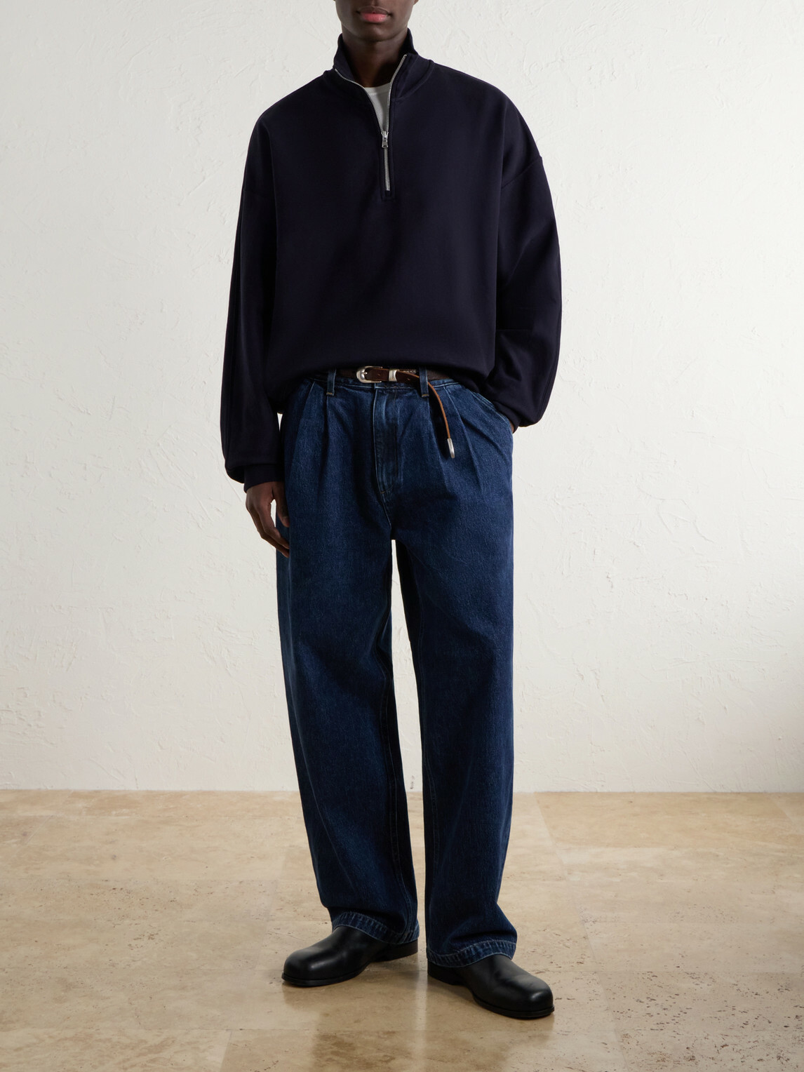 AGOLDE - Slater Straight-Leg Pleated Jeans - Blue