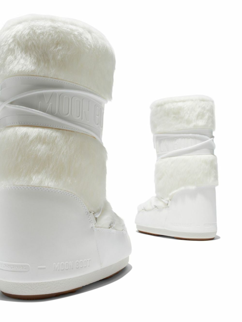 Moon Boot White Icon Faux-Fur Boots
