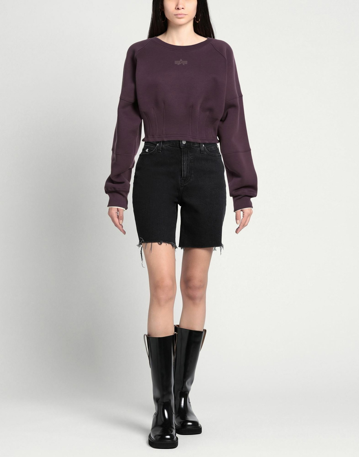 Alpha Industries Womens Sweatshirt Plum