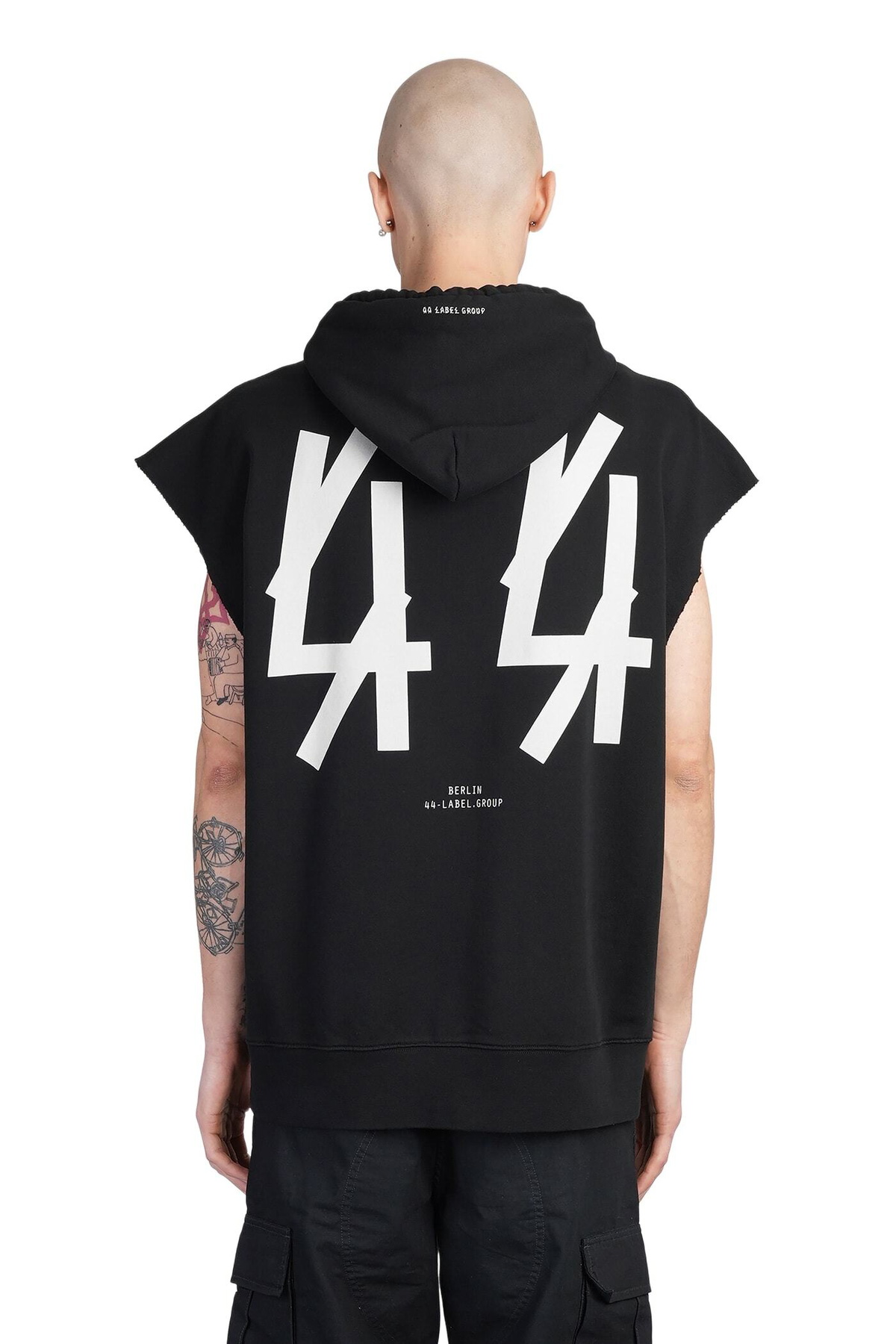 44 Label Group Sweatshirt In Black Cotton