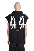 44 Label Group Sweatshirt In Black Cotton
