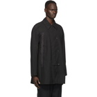 Kiko Kostadinov Black Marcel Double Zip Coat