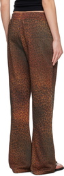 Praying Brown Cheetah Rhinestone Lounge Pants