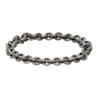 Le Gramme Gunmetal Slick Polished Le 21 Grammes Entrelacs Bracelet