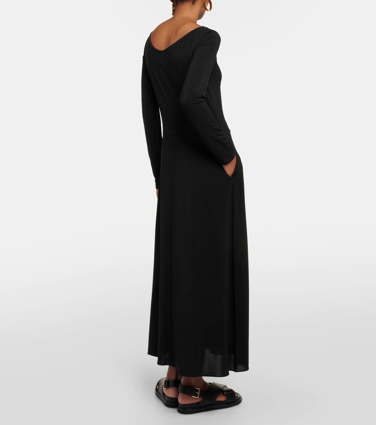 Max Mara Valido pleated jersey maxi dress Max Mara Max Mara Valido pleated jersey maxi dress Max Mara