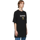 VETEMENTS Black Oversized Antwerpen T-Shirt
