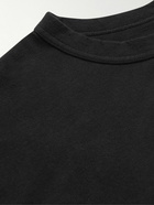 KAPITAL - Printed Cotton-Jersey T-Shirt - Black