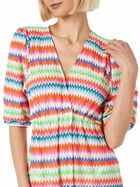 MC2 Saint Barth Chevron Raschel Knit Long Beach Dress Bliss With Striped Pattern
