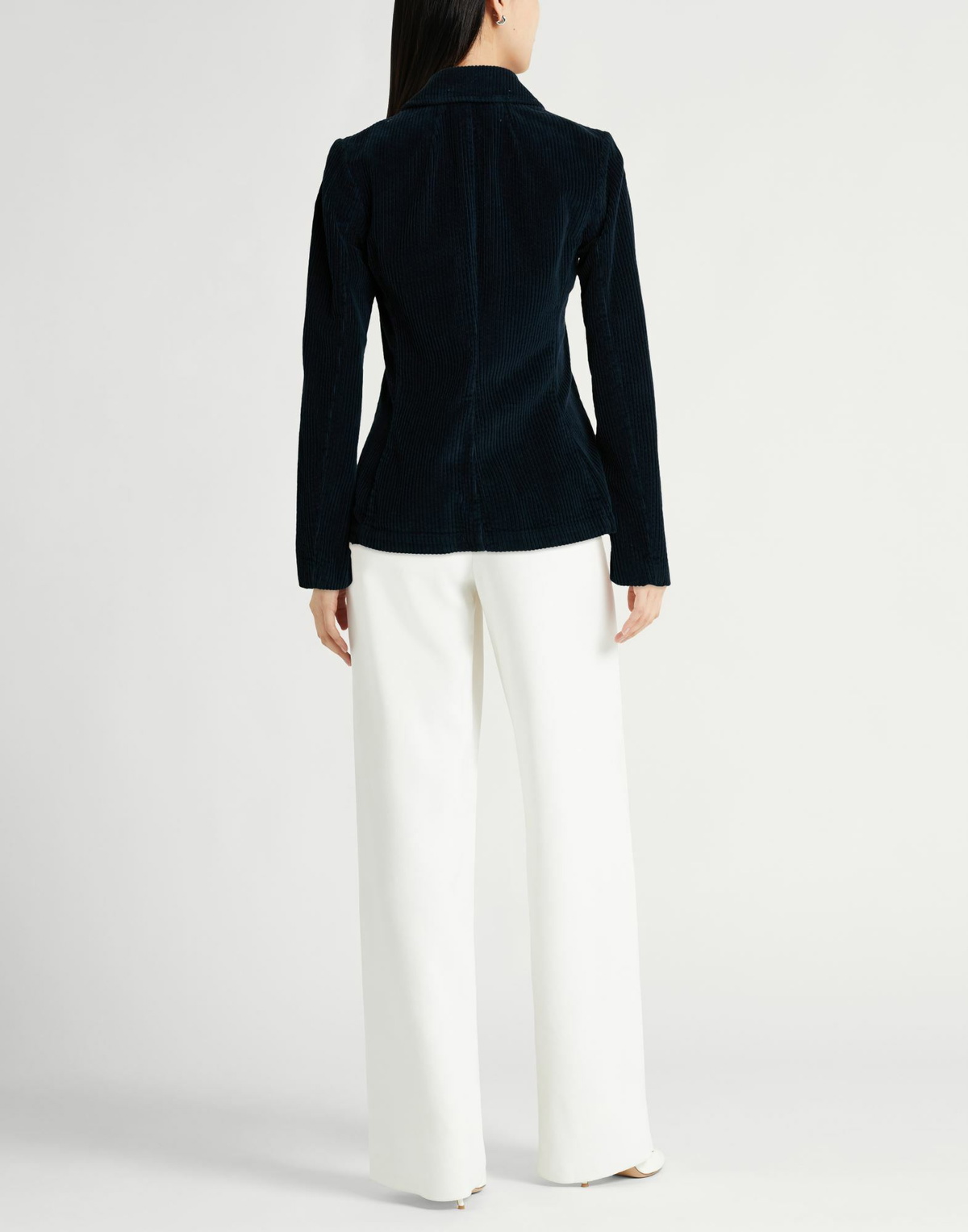 120% Lino Womens Blazer Midnight in Blue