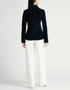 120% Lino Womens Blazer Midnight in Blue