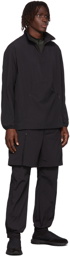 Y-3 Khaki & Black Half-Zip Long Sleeve T-Shirt