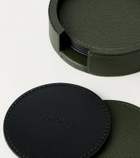 Giobagnara Set of 6 leather coasters