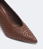Souliers Martinez Samia woven leather pumps