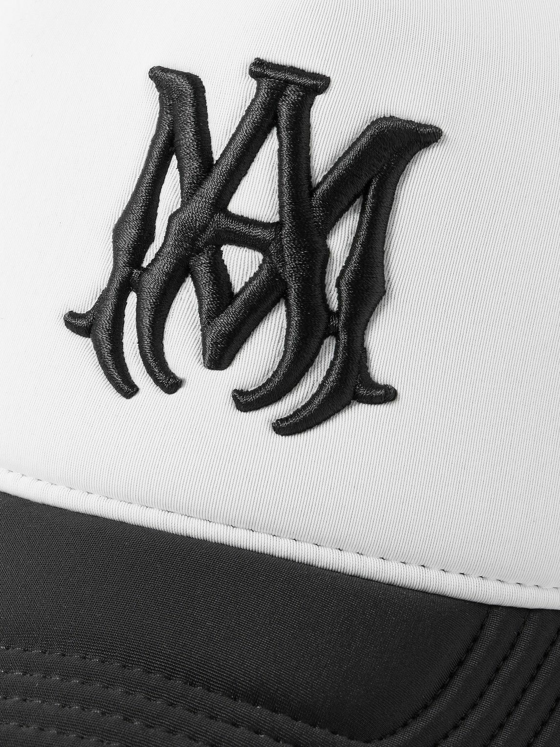 AMIRI - MA Logo-Embroidered Scuba and Mesh Trucker Cap