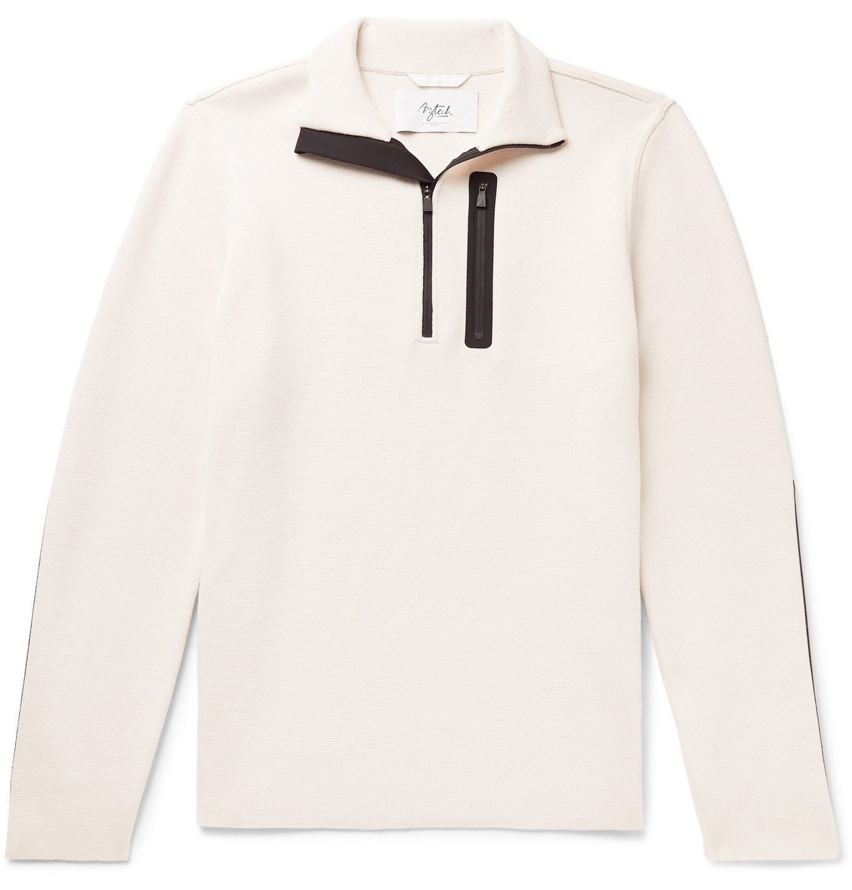 Aztech Mountain - Matterhorn Shell-Panelled Wool Half-Zip Base Layer ...