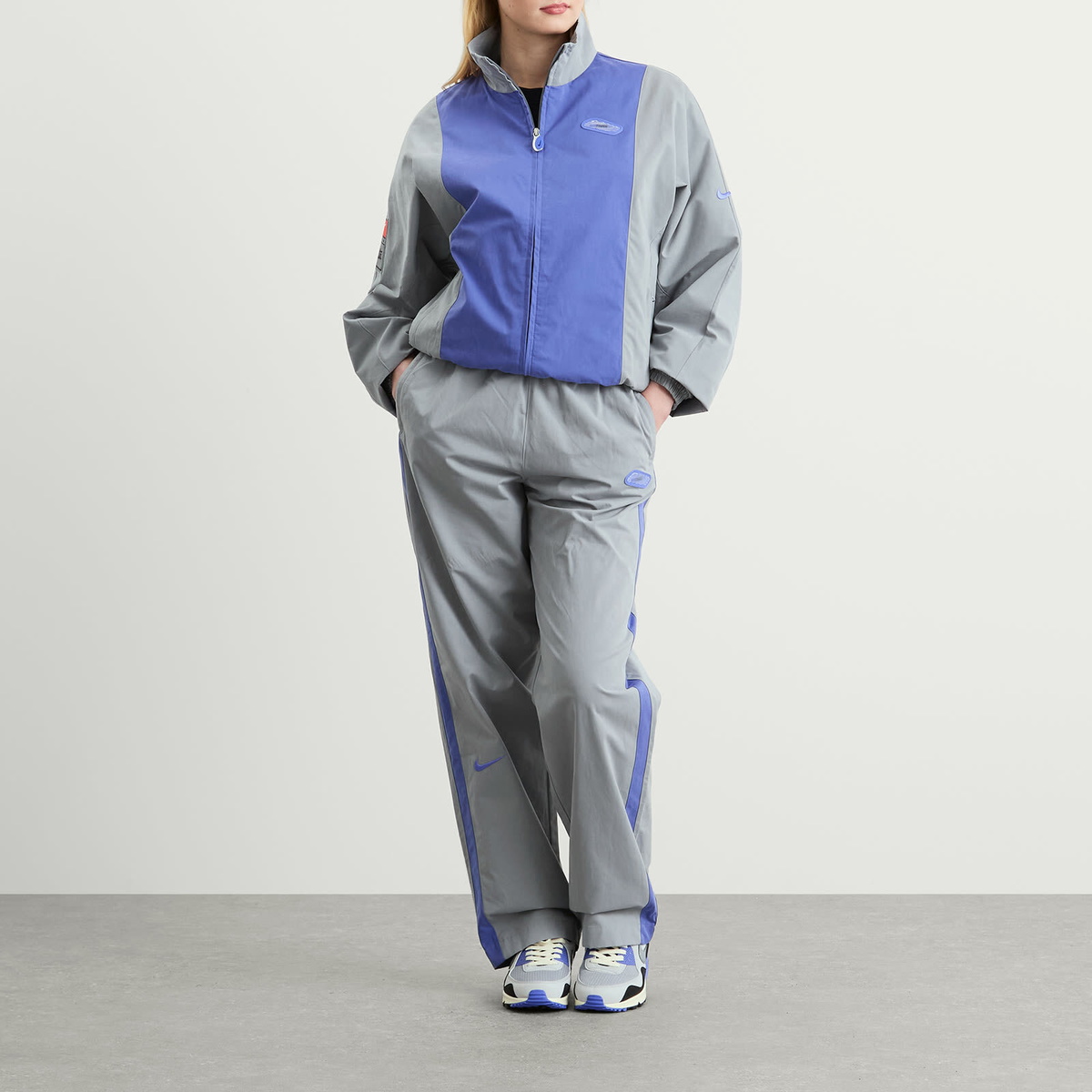 Nike x PATTA Track Pant in Particle Grey/Sapphire