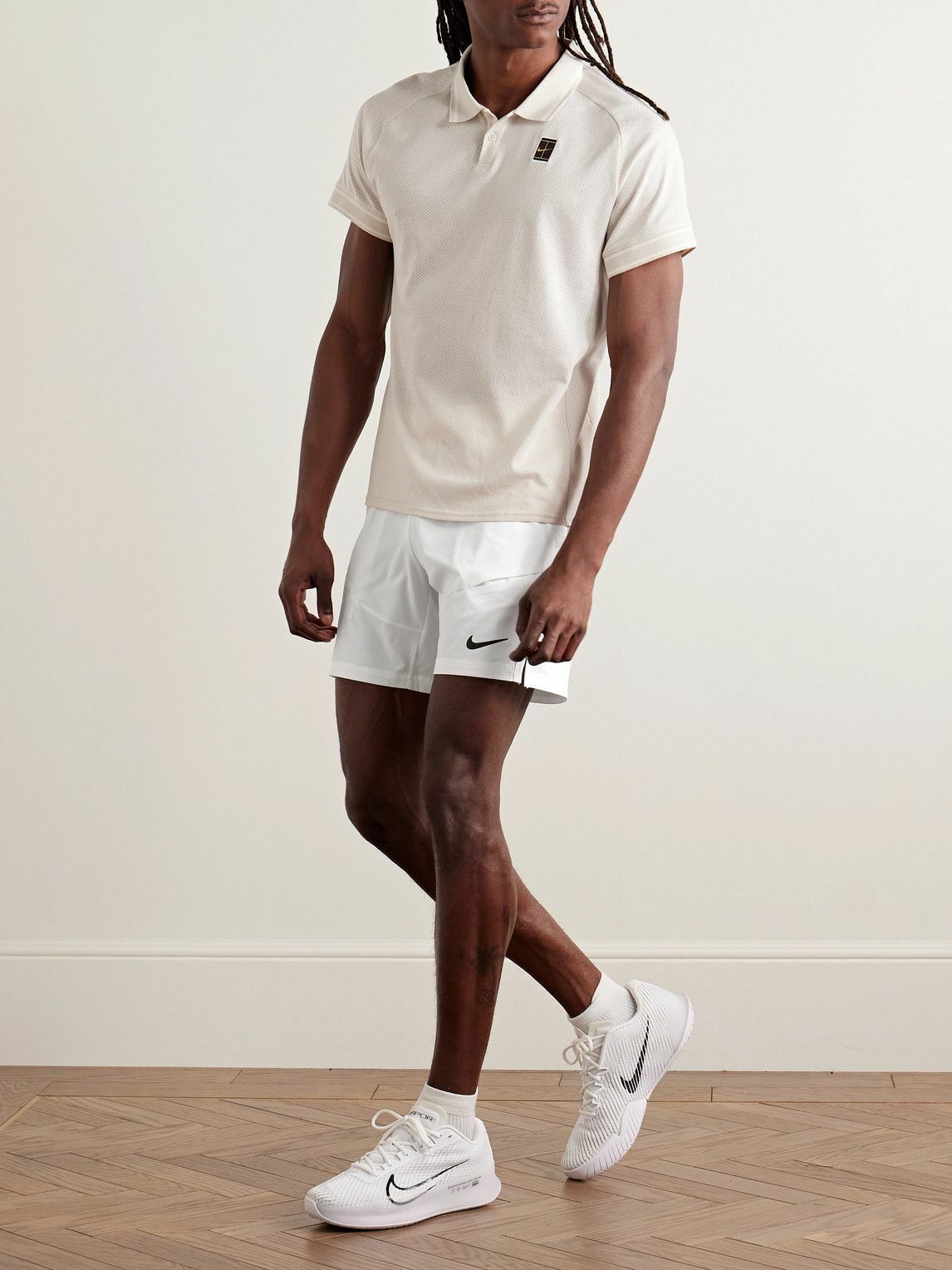Nike Tennis - NikeCourt Advantage Straight-Leg Dri-FIT Tennis Shorts - White
