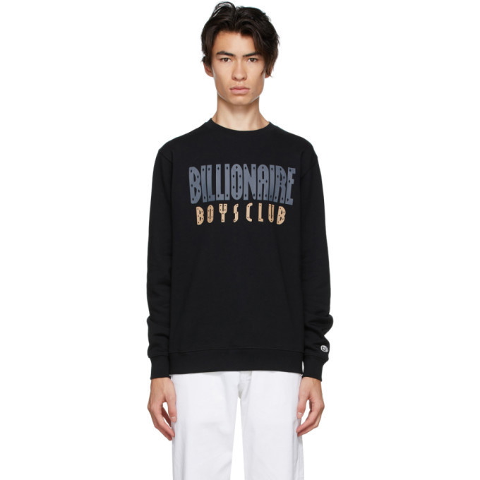 Photo: Billionaire Boys Club Black Straight Logo Sweatshirt
