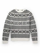 A Kind Of Guise - Kristjan Intarsia Wool and Cashmere-Blend Sweater - Black