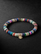 Sydney Evan - Evil Eye 14-Karat Gold Multi-Stone Beaded Bracelet