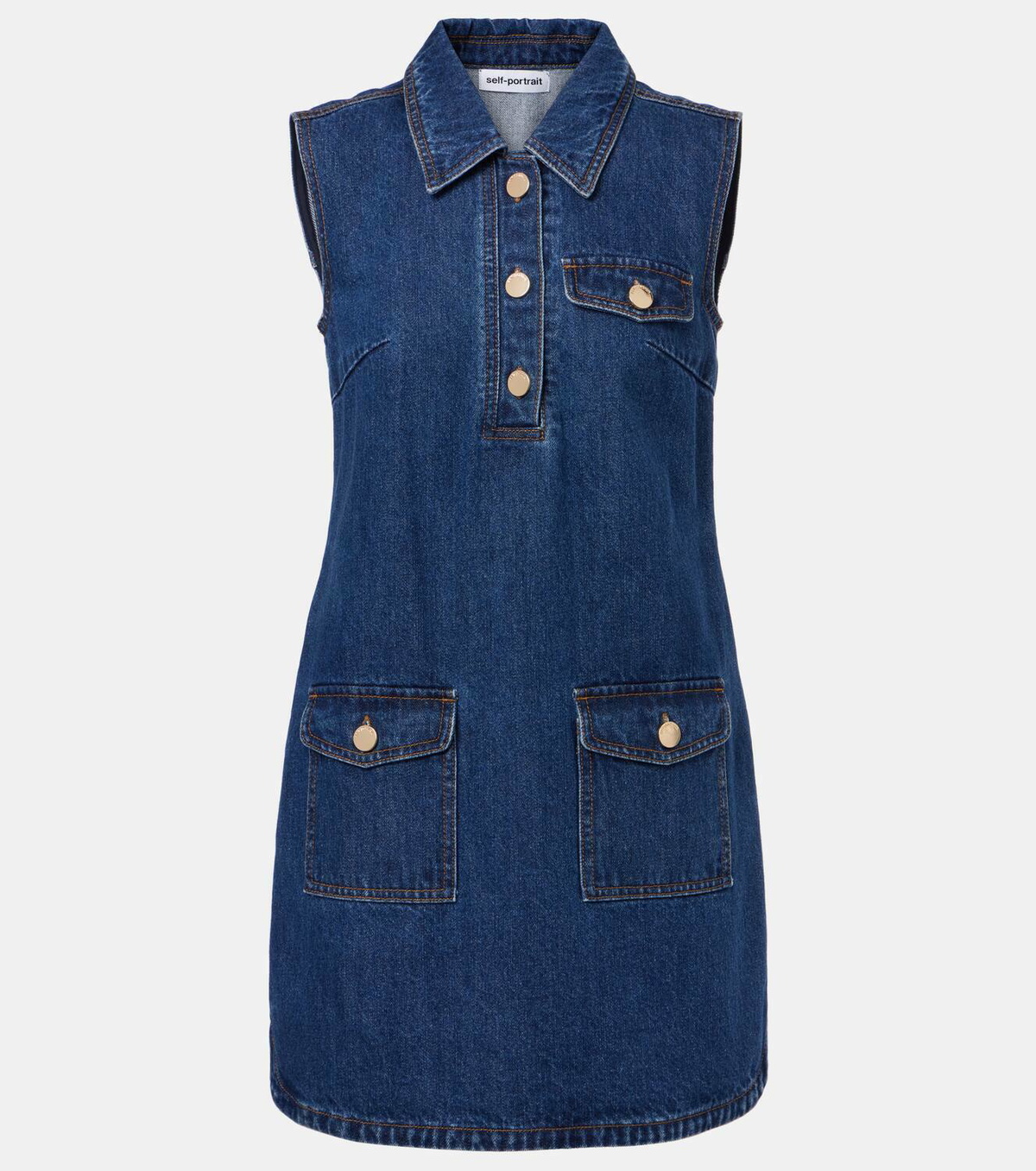 Self-Portrait Denim minidress Self-Portrait