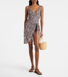 Karla Colletto Lilith snake-print beach cover-up