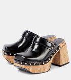 Dorothee Schumacher Cork Contrast leather clogs