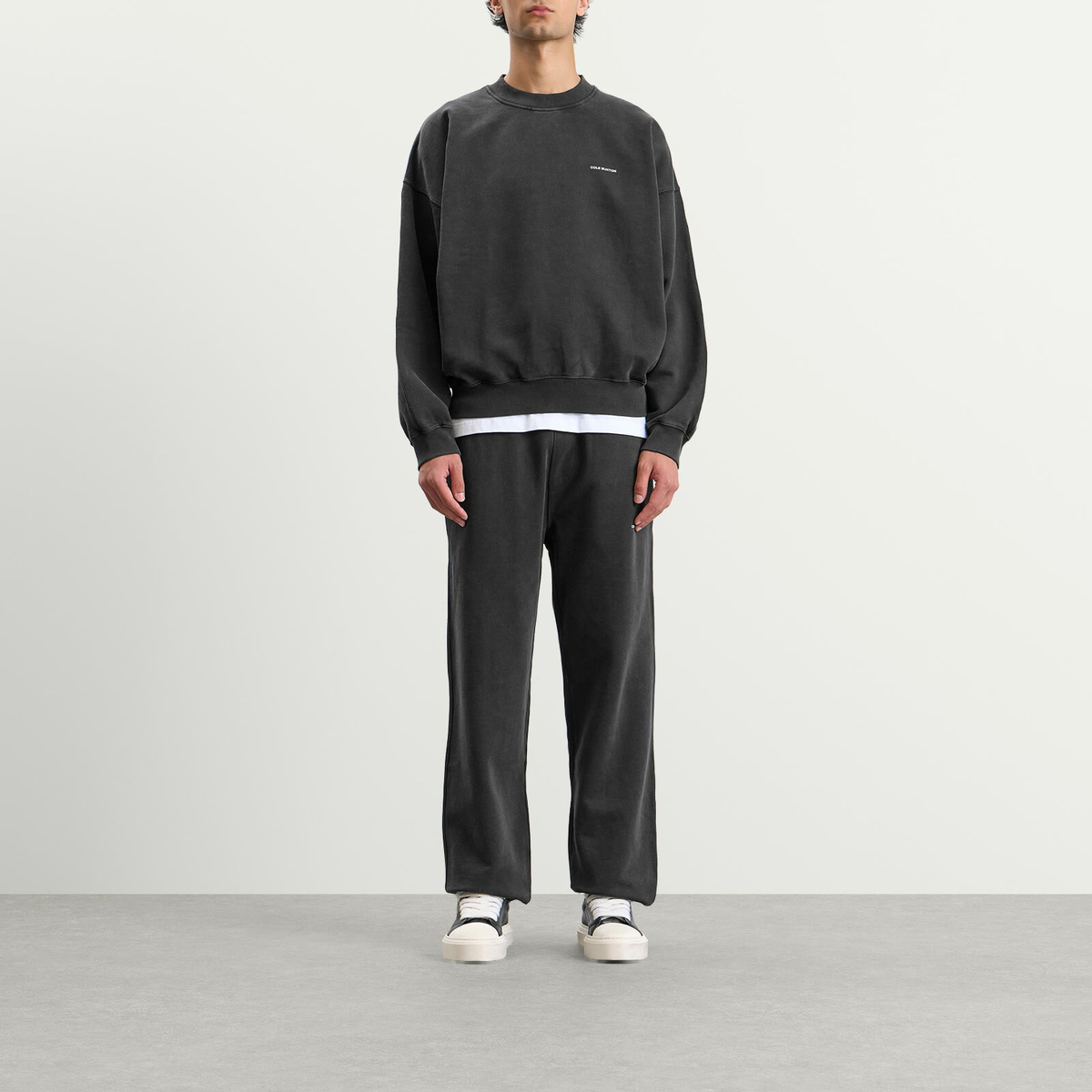 Cole Buxton Men's Mini Logo Sweatshirt in Vintage Black