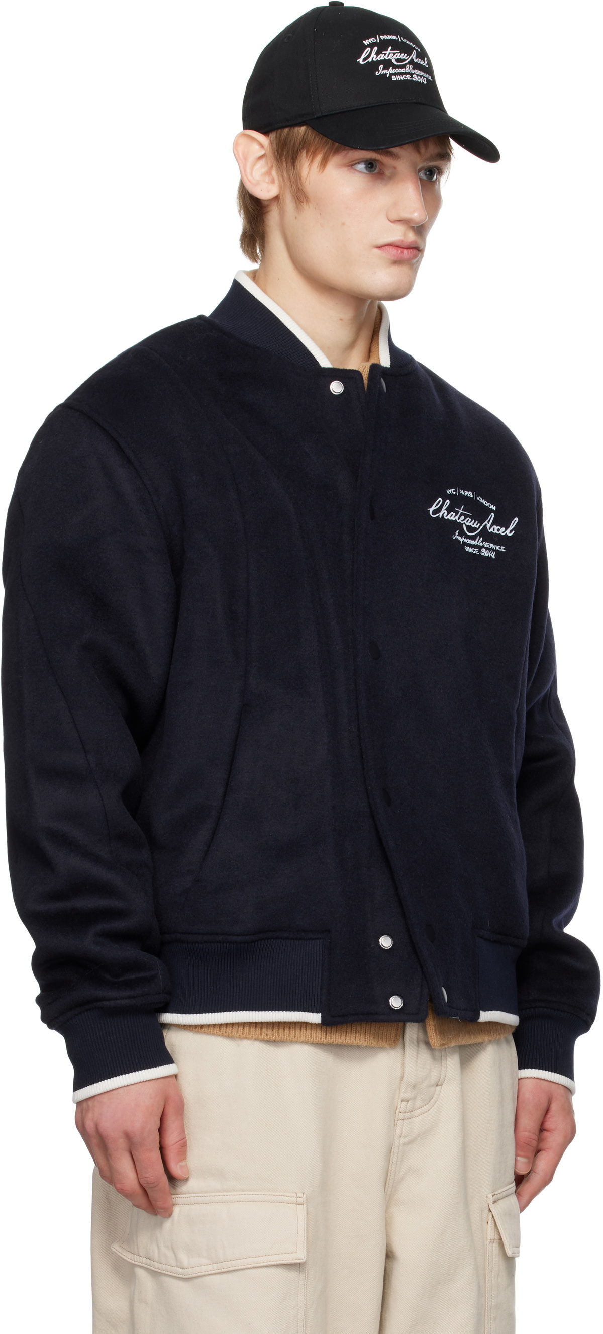 Axel Arigato Navy Chateau Axel Bomber Jacket