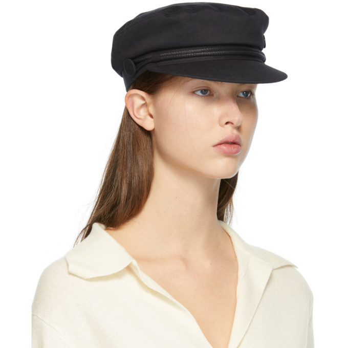 Maison Michel Black New Abby Cap Maison Michel