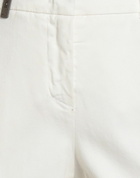 Peserico Icon 4718 Womens Pants in Off white