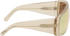 MM6 Maison Margiela Off-White Mask Sunglasses