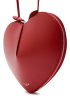 Alaïa Le Couer Glossed Leather Cross-body bag - Red - One Size