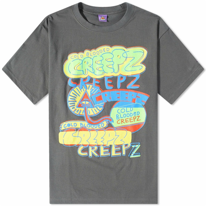Photo: Creepz Men's O.T.T. Logo T-Shirt in Heather Grey