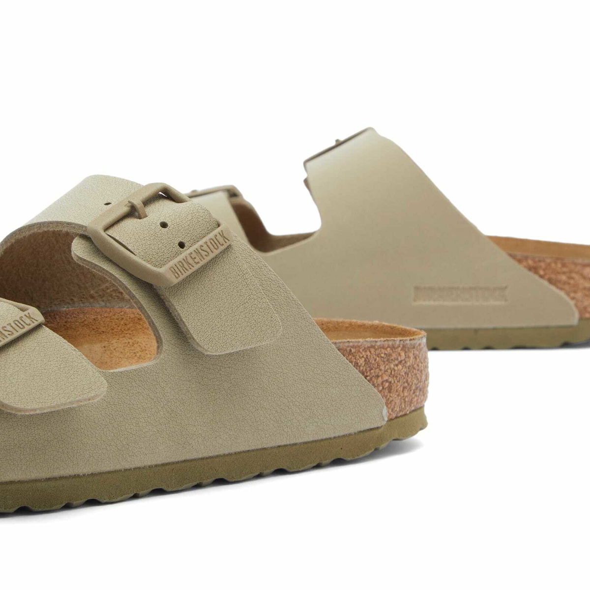 Birkenstock Arizona in Faded Khaki Birko-Flor