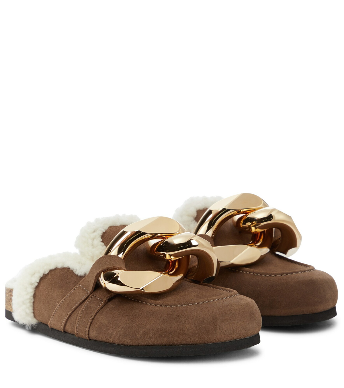 JW Anderson - Embellished suede slippers JW Anderson