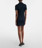 Gucci Web Stripe ribbed-knit jersey polo dress