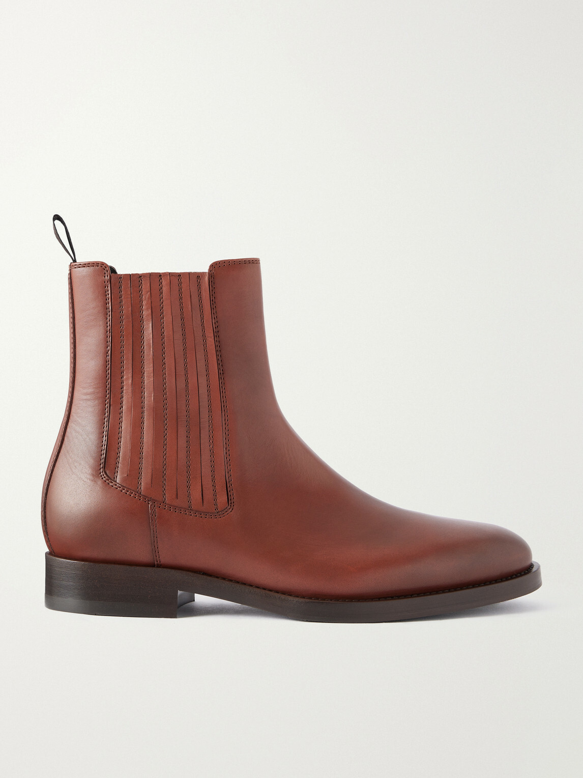 Brunello Cucinelli - Beatles Leather Chelsea Boots - Brown