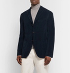 Boglioli - Navy K-Jacket Slim-Fit Unstructured Stretch-Cotton Corduroy Suit Jacket - Navy