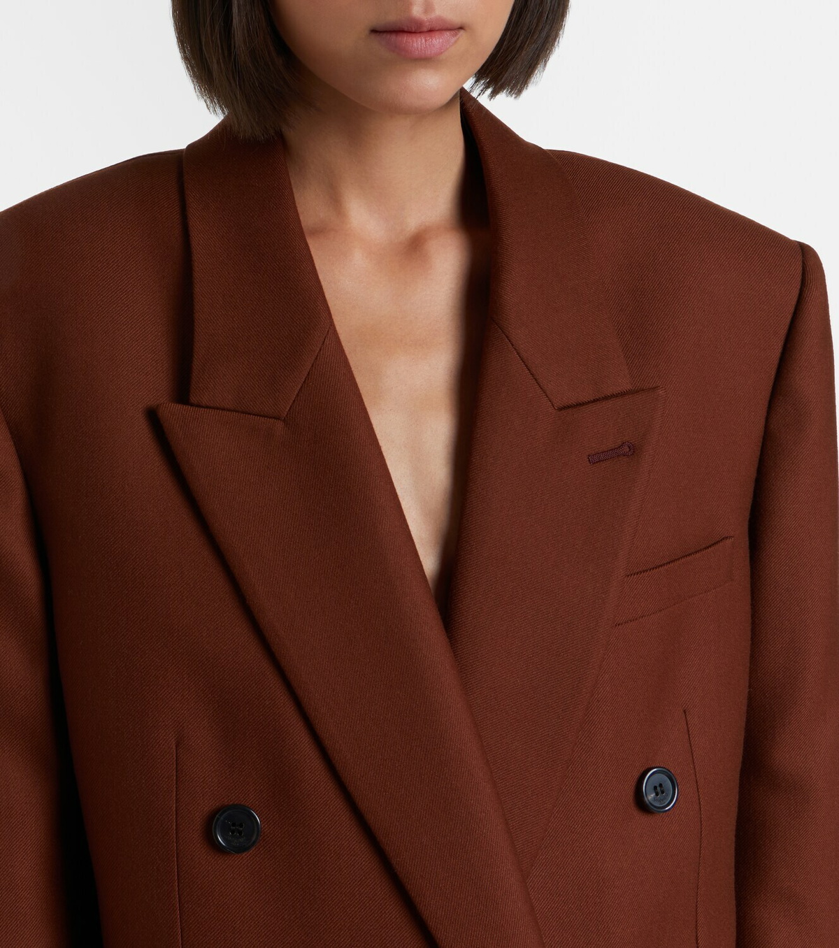 Saint Laurent Double-breasted cashmere blazer
