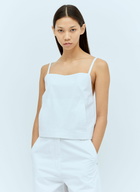 Sportmax Cropped Poplin Top