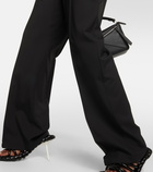 Loewe Logo-jacquard wool wide-leg pants