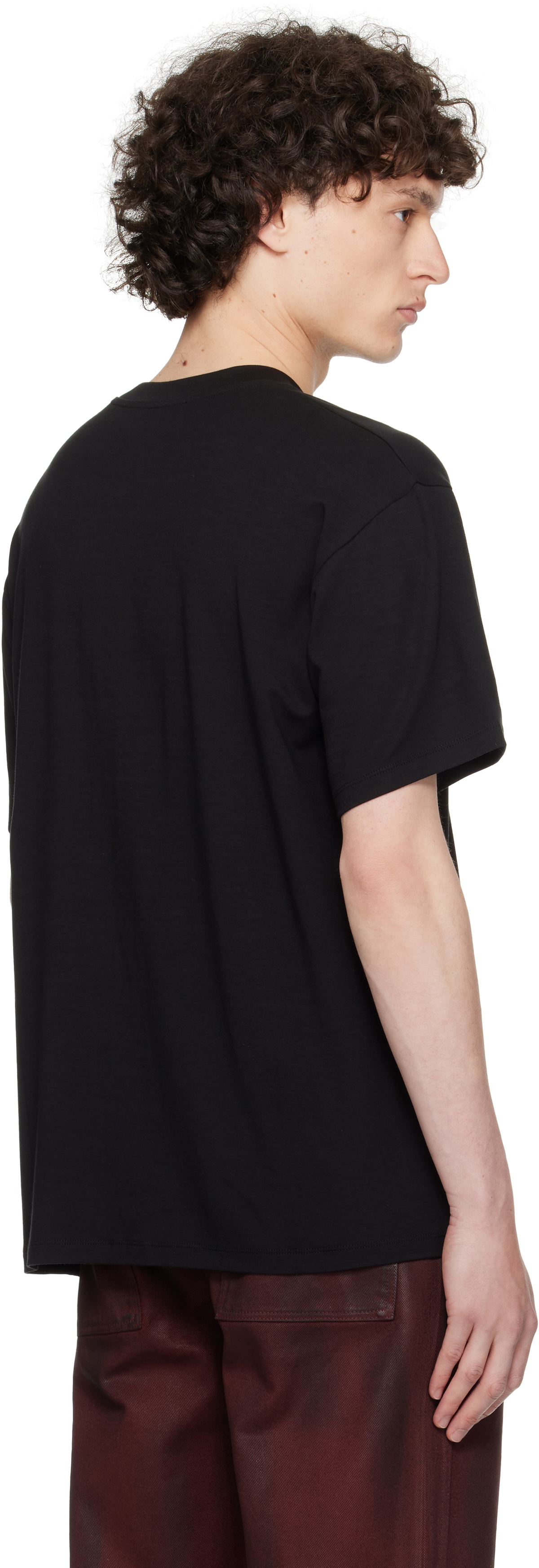 LGN Louis Gabriel Nouchi Black Slit T-shirt