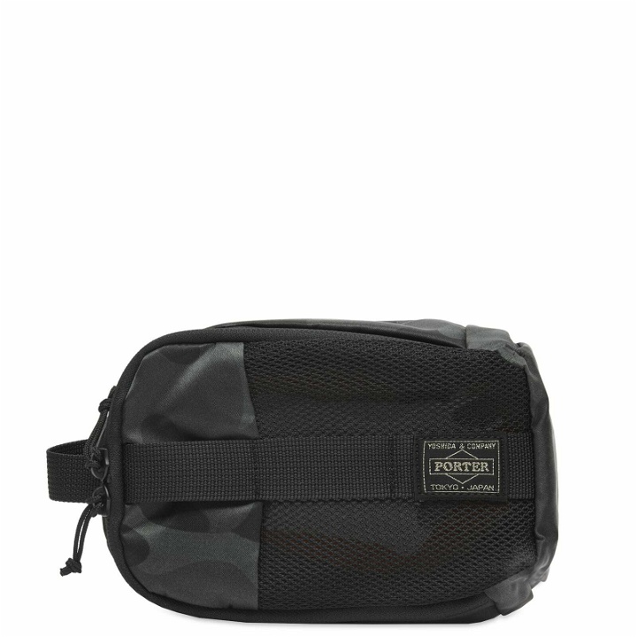 Photo: Porter-Yoshida & Co. Effect Pouch - Extra Small in Woodland Black