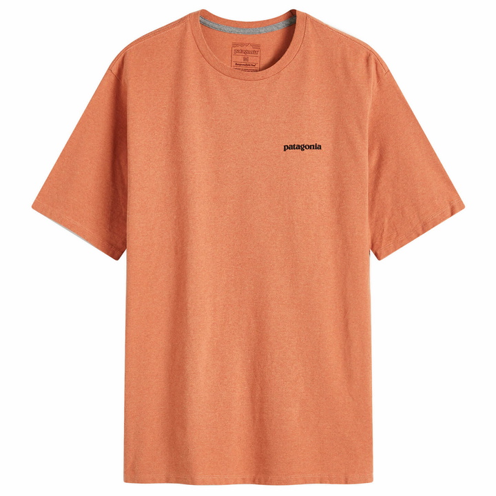 Photo: Patagonia Men's P-6 Logo Responsibili-T-Shirt in Redtail Rust