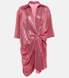 Dodo Bar Or Sequined gathered minidress