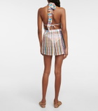 Missoni Mare Zig-zag halterneck playsuit
